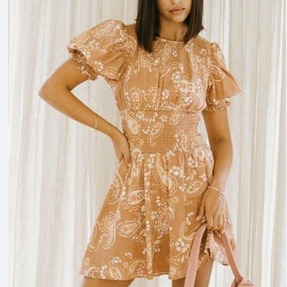 Sabo Skirt Charlize Paisley Mini Dress